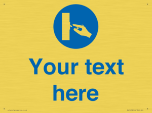 Custom Use Switch Sign